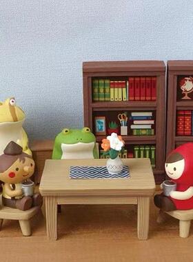 新款直销日式猫咪杂货潮玩ZAKKA家具装饰桌子电视机椅子树脂工艺