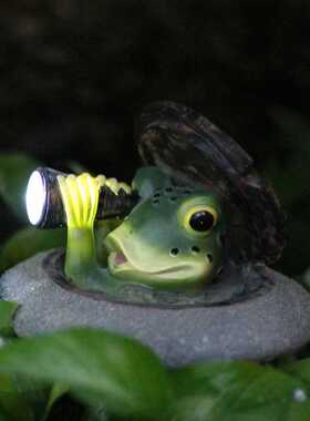 新款直销新款太阳能精灵射灯树脂精灵造型LED射灯户外花园别墅庭