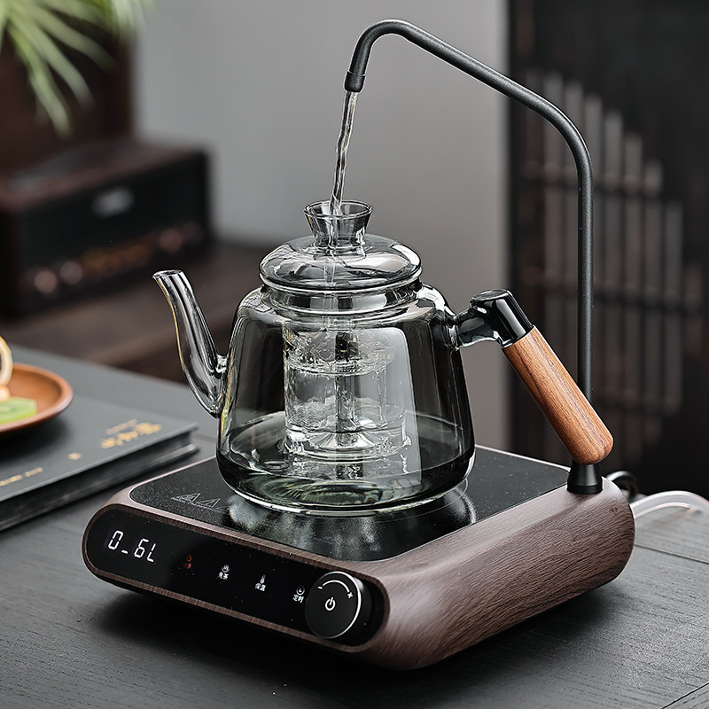 新款铝合金抽水自动上水电陶炉电热烧水煮茶炉玻璃蒸煮养生壶套装,淘宝优惠券,粉丝福利购,淘宝优惠卷