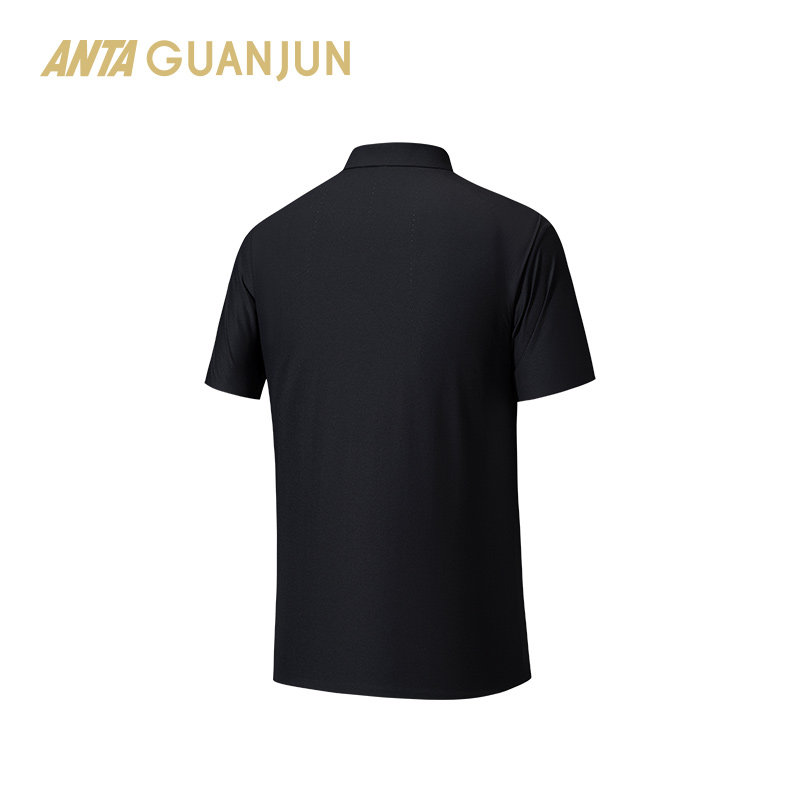 安踏冠军旅行系列商务通勤速干宽松针织短T男短袖POLO衫152530109,淘宝优惠券,粉丝福利购,淘宝优惠卷