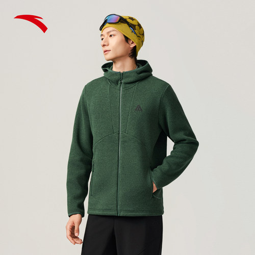 安踏火壳Polartec丨轻量保暖户外立领抓绒衣男装夏季外套上衣 - 图2