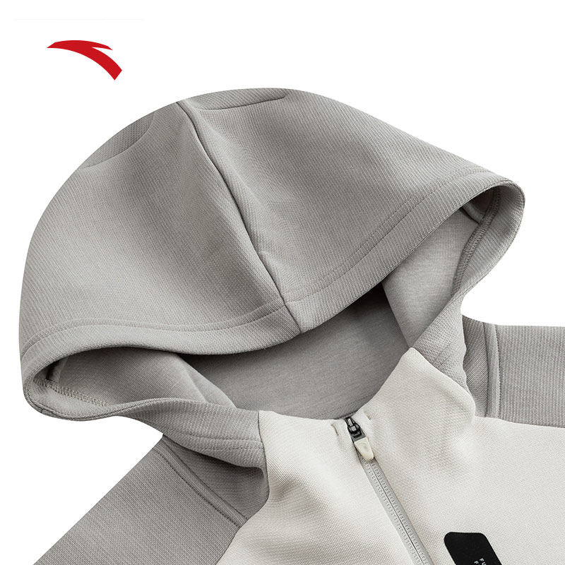 安踏易打理外套丨针织运动上衣男秋冬季弹力连帽夹克152437706N,淘宝优惠券,粉丝福利购,淘宝优惠卷