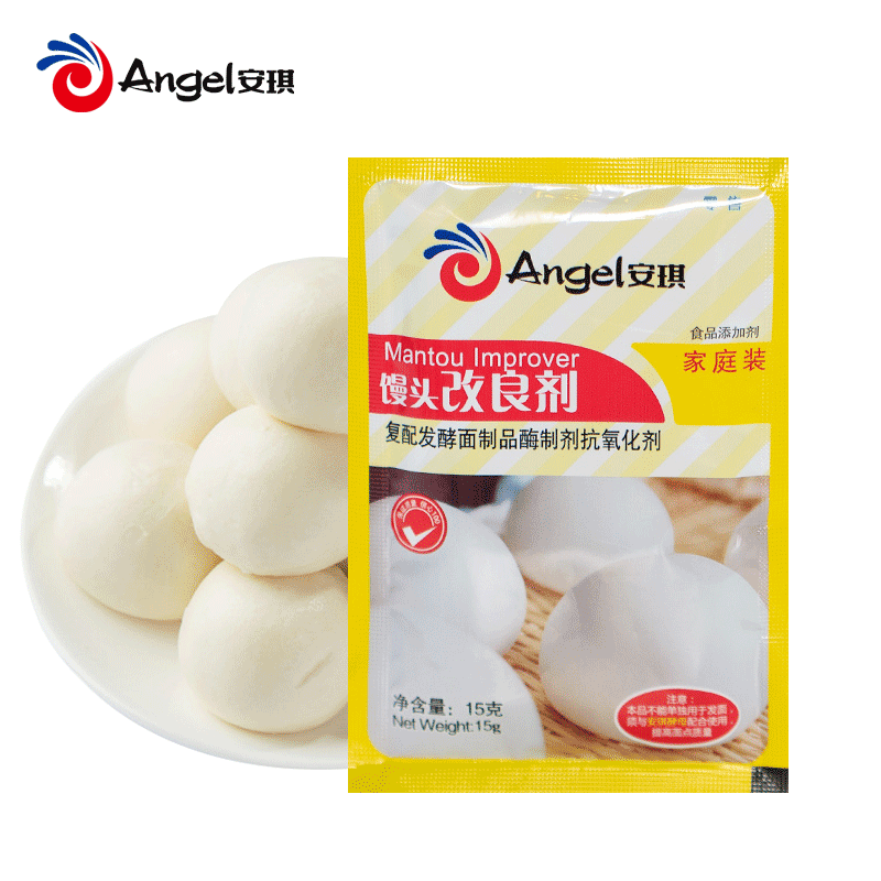 安琪酵母馒头改良剂15g 做包子馒头中式面点 酵母伴侣家庭装200袋