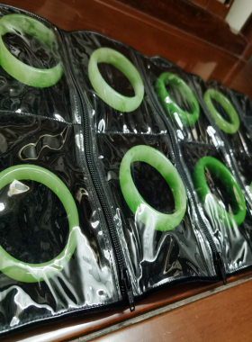 首饰防尘收纳包玉器牌子格子透明包便携出差绒布卷项链手镯小红书