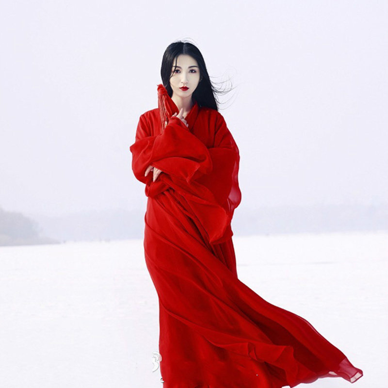 红昭愿古装夏装女飘逸清新淡雅汉服 追风侠民族服装/舞台装