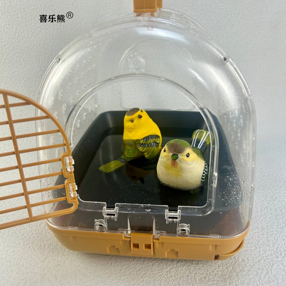 鸟笼洗澡盘沐浴器内置圆笼洗澡盆鸟用品加厚配件户外鹦鹉洗澡神器 - 图2