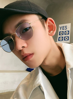 桔里防紫外线方形个性女个性墨镜