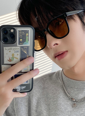 GM太阳镜防紫外线方形街拍男墨镜