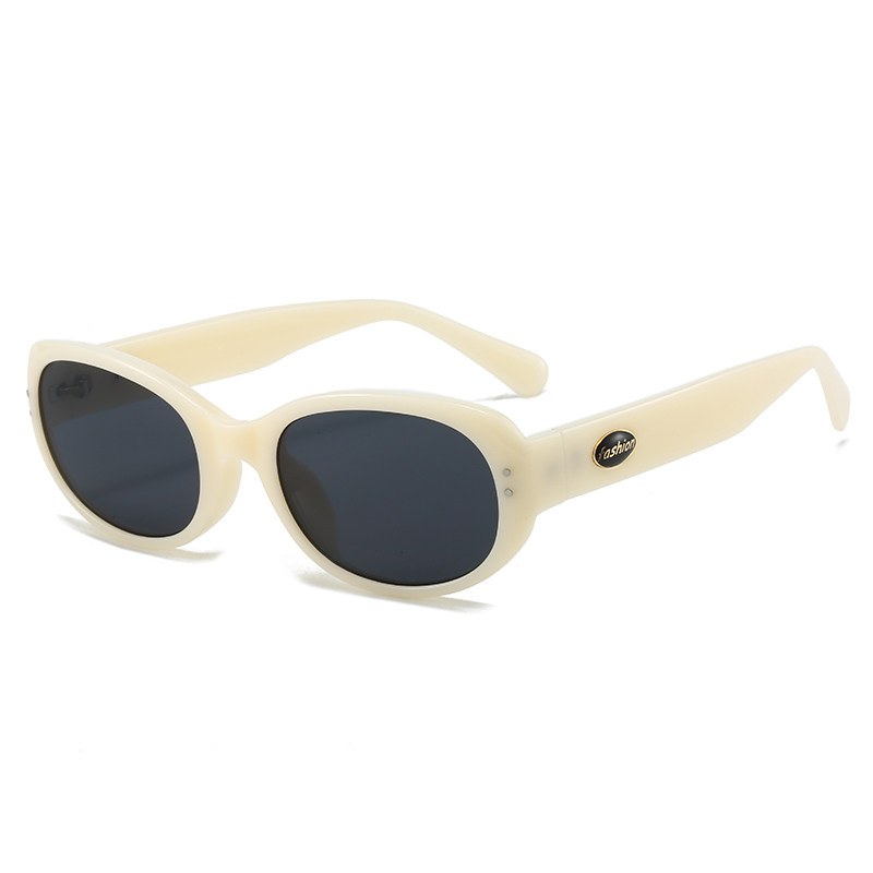 2025新款白色墨镜女椭圆形防紫外线韩版网红显脸小偏光太阳眼镜潮,淘宝优惠券,粉丝福利购,淘宝优惠卷