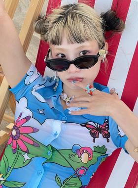 复古猫眼墨镜女高级感2025新款