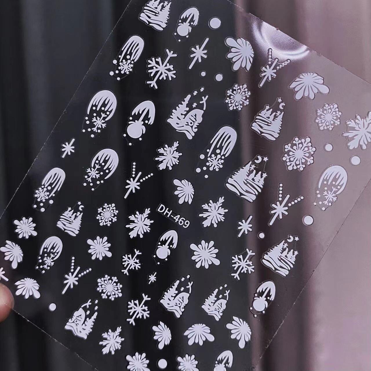 秋冬雪花美甲贴纸白色圣诞雪花饰品美甲新年新春贴花指甲贴纸,淘宝优惠券,粉丝福利购,淘宝优惠卷