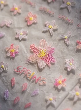 美甲贴纸樱花桃花浮雕唯美