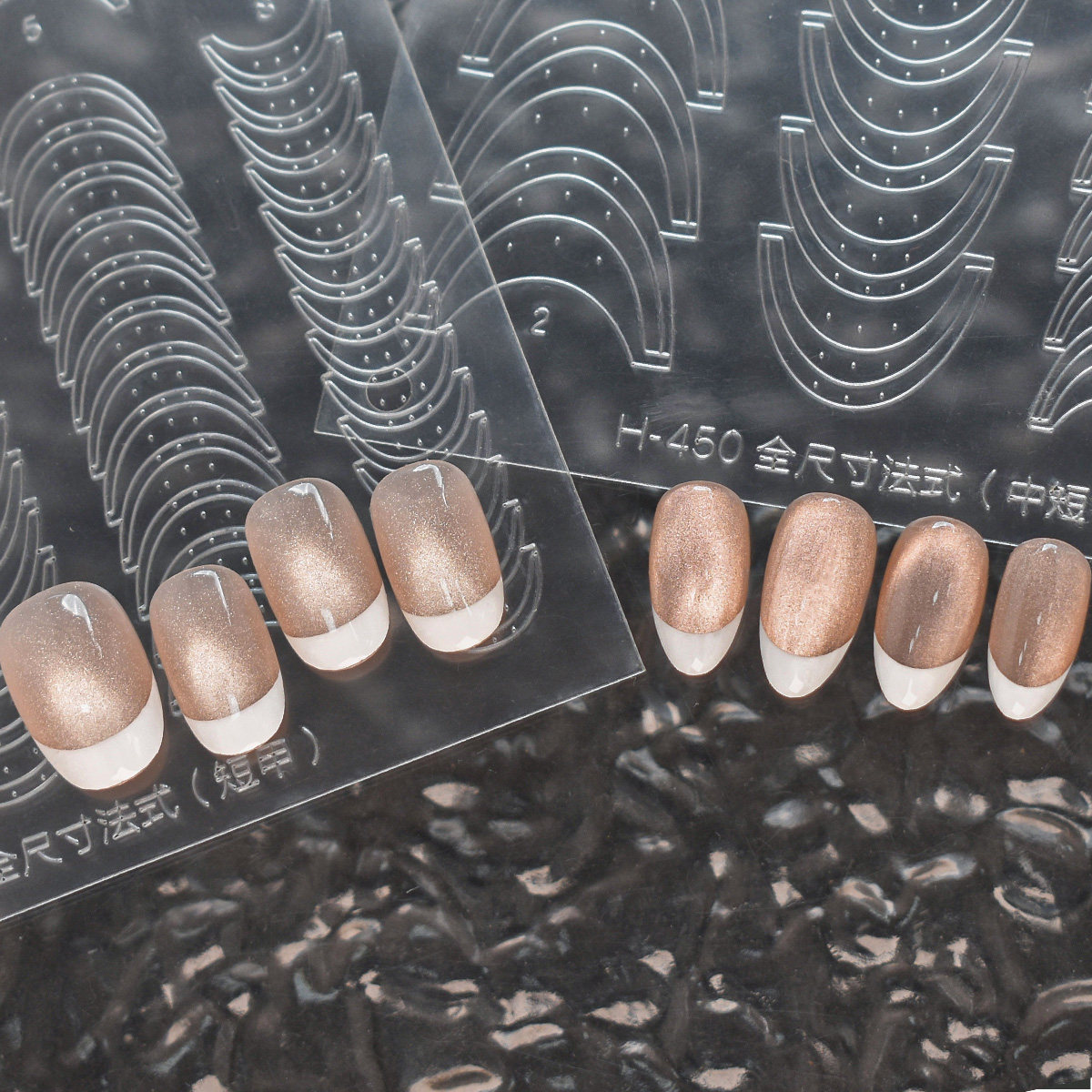 全尺寸透明镂空法式贴纸美甲辅助贴纸波浪线条月牙辅助喷绘贴纸,淘宝优惠券,粉丝福利购,淘宝优惠卷