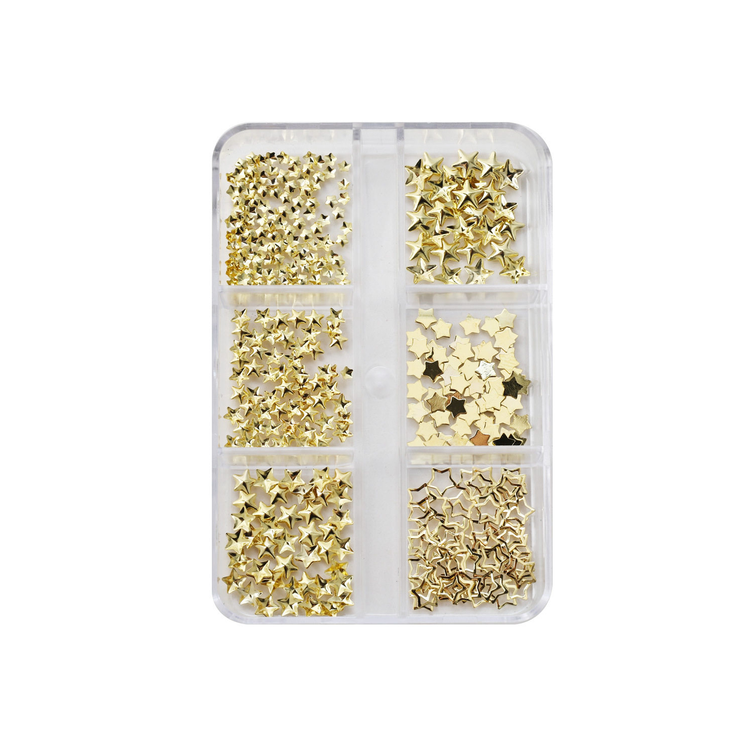 美甲饰品五角星星铆钉星星圣诞饰品金色银色镂空立体穿戴甲指甲,淘宝优惠券,粉丝福利购,淘宝优惠卷