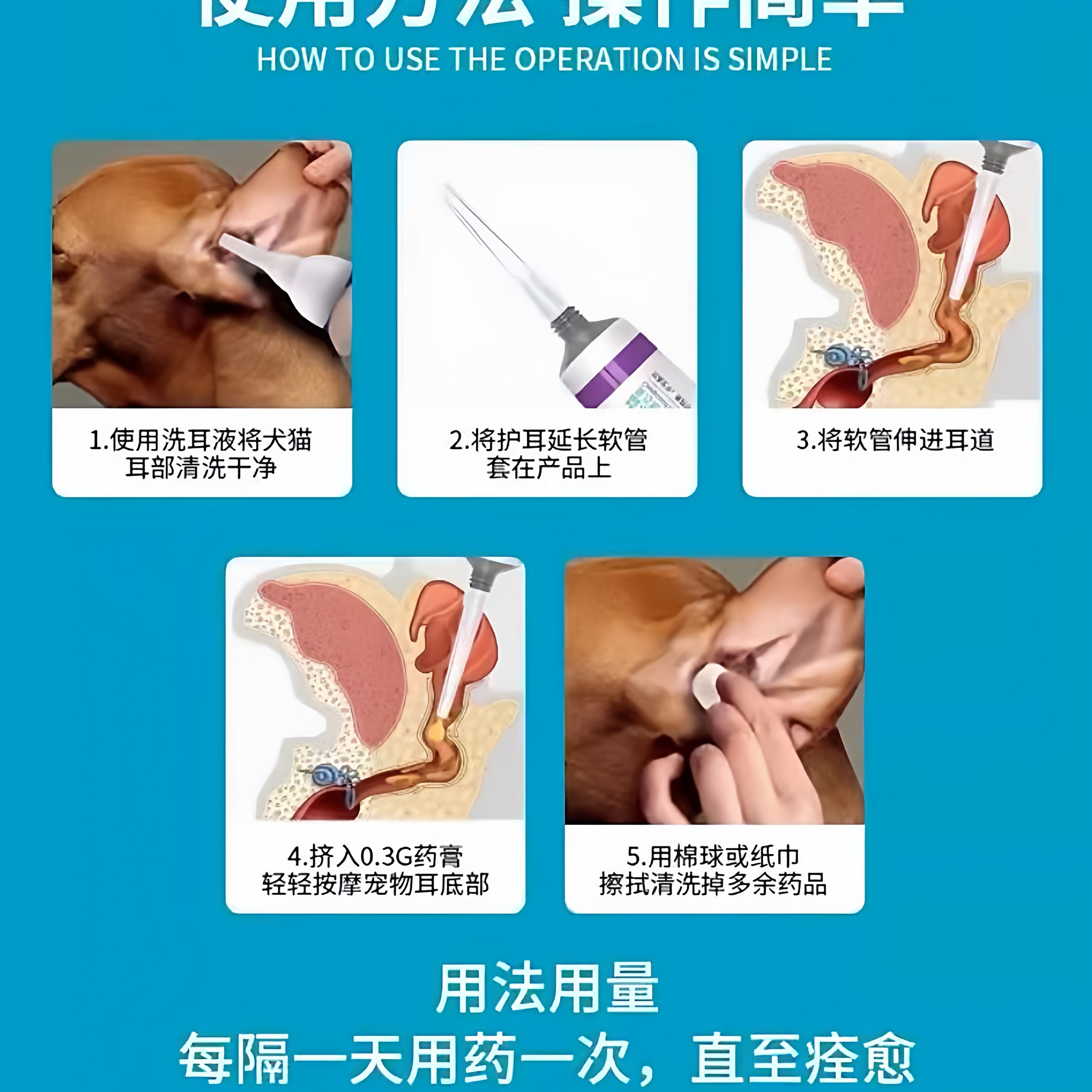 瑞德瑞尔康复方制霉菌素软膏宠物猫狗耳螨药膏马拉色菌外耳炎耳脏,淘宝优惠券,粉丝福利购,淘宝优惠卷