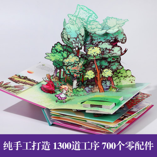 【儿童礼物】爱丽丝梦游仙境3d立体书珍藏纪念版儿童文学童话故事六一儿童节生日礼物绘本小学生书送礼孩子466789岁读物公主书籍 - 图1