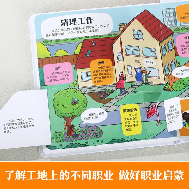乐乐趣 建筑工地立体机关书儿童3-6岁宝宝汽车小小探险家好忙好忙的儿童科普翻翻小学生启蒙幼儿认知早教益智玩具百科书2岁3d绘本 - 图1