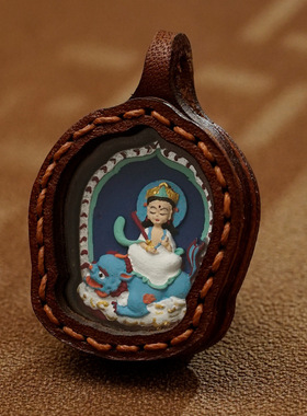 新非遗彩绘手绘擦擦手工皮壳唐卡