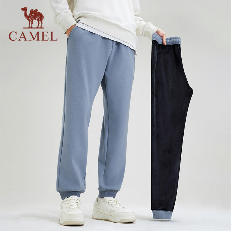 骆驼羊羔绒运动裤男士秋冬季裤子加绒加厚束脚长裤保暖休闲卫裤女,淘宝优惠券,粉丝福利购,淘宝优惠卷
