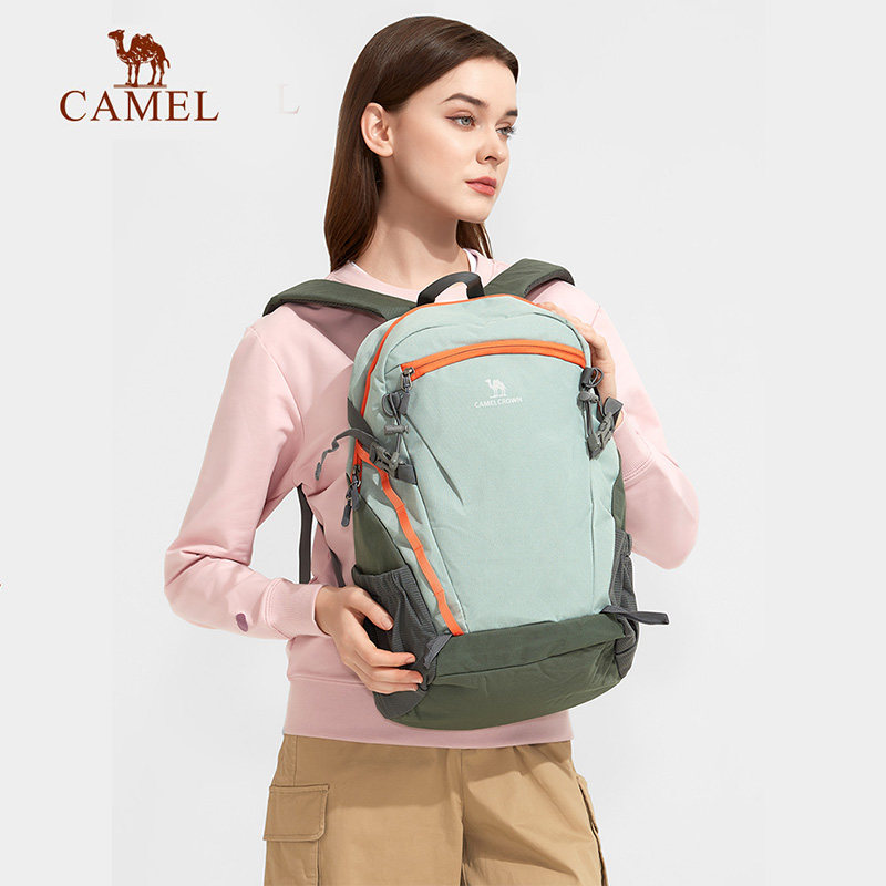 骆驼小型轻便女大学生初中男背包 骆驼男装outlets店双肩背包