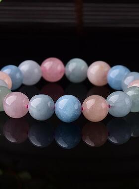 2026天然摩根石手链 学生礼品水晶摩根石色鲜艳不透体 小清新饰品