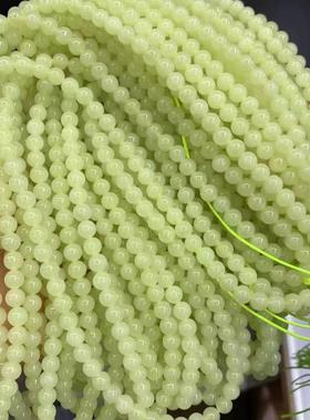 2026和田玉青海料黄口6mm108颗佛珠 黄口和田玉佛珠108颗水润细腻