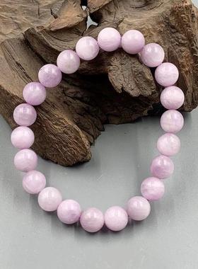 2026天然紫锂辉手链水晶手串原珠单串流行饰品情侣礼物原石散珠水