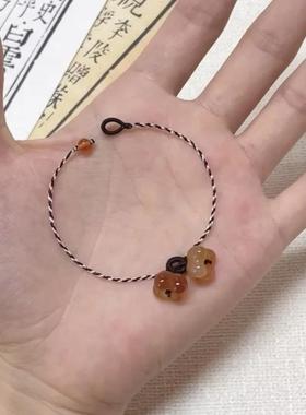 2026敲惊艳~小桂花手工编织手绳小众设计复古百搭爆款手饰桃花结