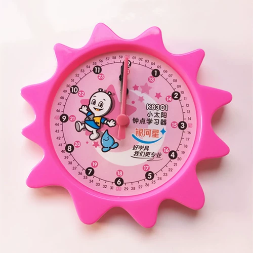 Звезда Galaxy Little Sun Clock Ученик Ученик Ученик Учебник Обучение ученики начальной школы допускают модель часов времени