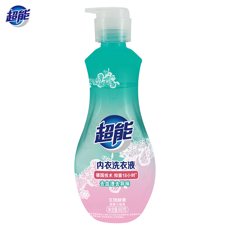 超能内衣洗衣液860g按压瓶女士内衣裤清洗液女性洗内裤专用液,淘宝优惠券,粉丝福利购,淘宝优惠卷