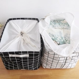 Большая игрушка, коробка для хранения, ящик для хранения, корзина для хранения, водонепроницаемая складная ткань, из хлопка и льна