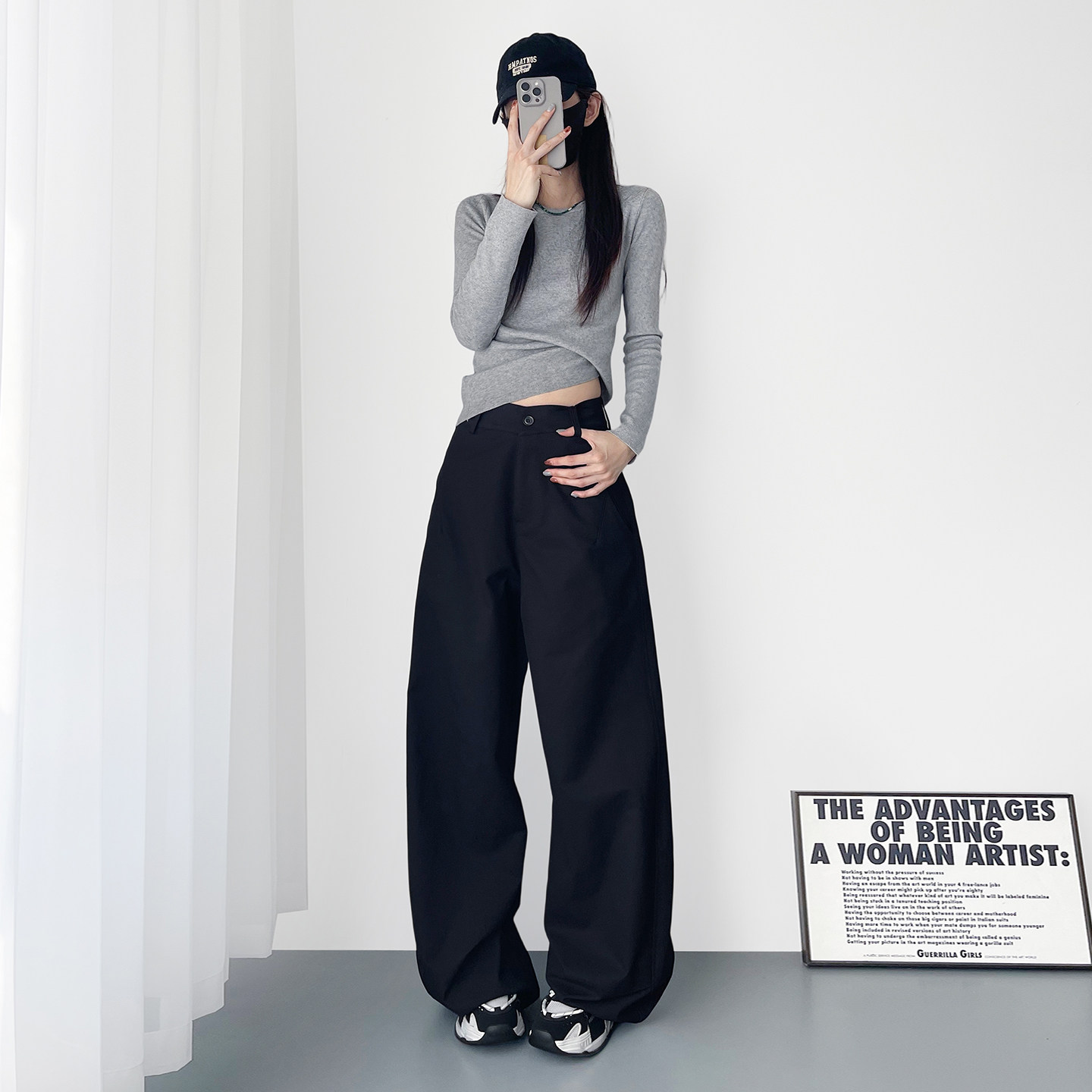 大码高腰显瘦卡其色西装裤女2026春季新款胖mm松弛感慵懒风阔腿裤,淘宝优惠券,粉丝福利购,淘宝优惠卷