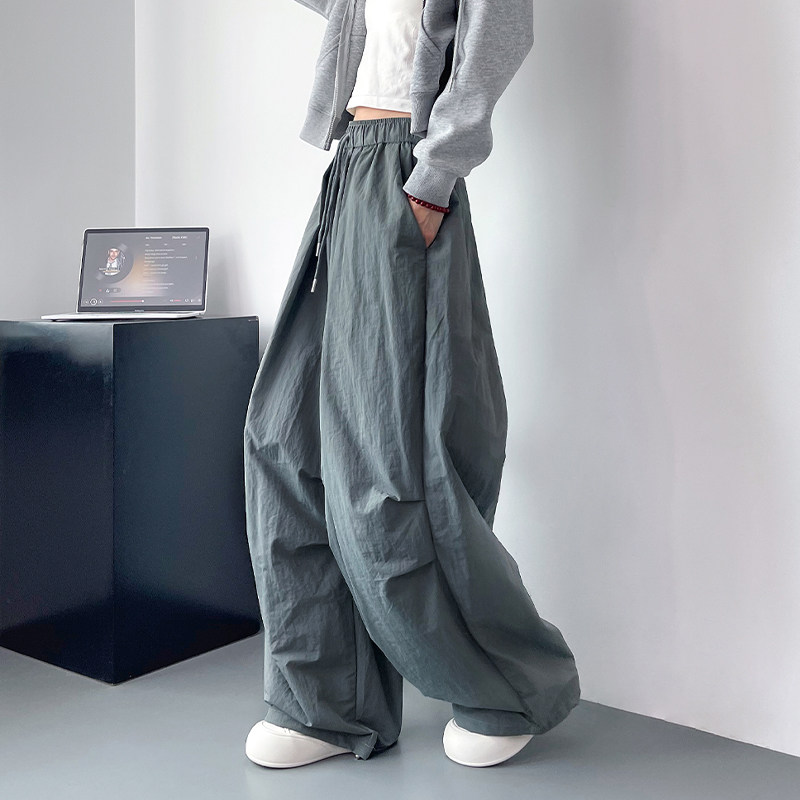 阔腿裤女秋季大码胖mm高腰宽松显瘦遮胯拖地裤垂感蓬松直筒休闲裤,淘宝优惠券,粉丝福利购,淘宝优惠卷