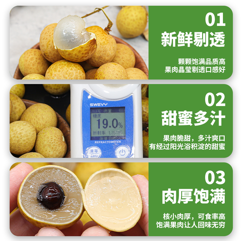 【顺丰速发】 精品泰国龙眼新鲜水果9斤当季老树大果王整箱包邮10 - 图0