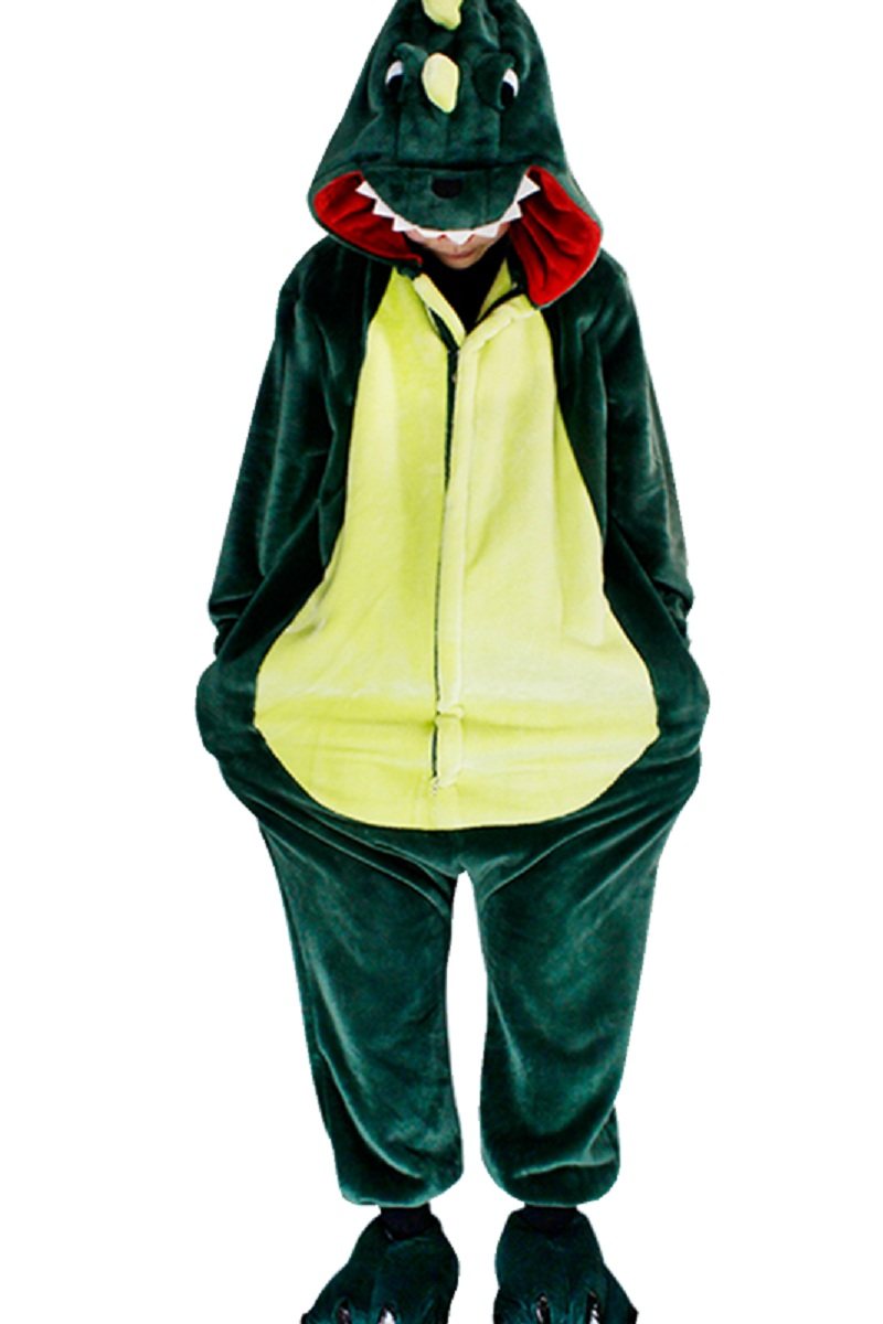 春秋成年男女绿恐龙冬天成人睡衣 彩酷云睡衣/家居服套装