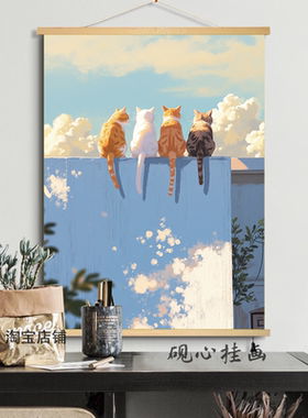 大自然风景客厅治愈系装饰画北欧现代玄关绿色挂画别墅沙发墙壁画