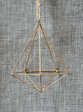 空气室内无土植物创意含盆多棱吊饰套餐简约底座凤梨盆栽