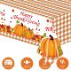 Thanksgiving Theme Party Supplies Turkey Pumpkin Maple Leaf Holiday Party Table Cloth One Time Tablecloth Decoration