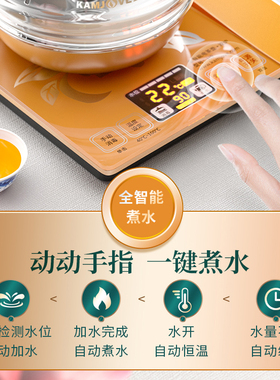 底部上水高硼硅耐热玻璃电热水壶