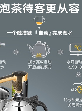 金灶智能全自动旋转加水电热水壶
