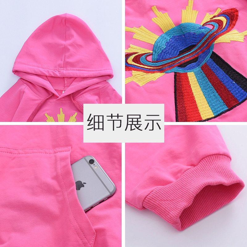 网红2020新款韩版母女亲子装卫衣 三叶四叶亲子装/亲子时装