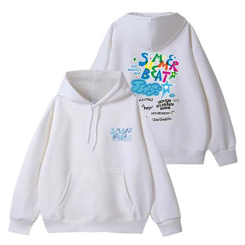 TWS2024SummerBeat周边同款卫衣打歌服加绒薄款秋冬季套头连帽衫 - 图0