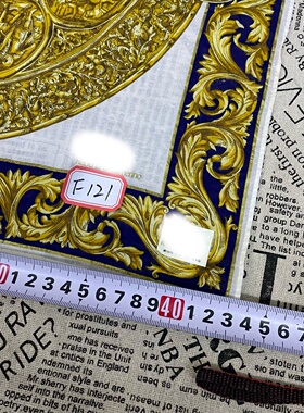 vintage中古轻奢大牌小方巾纯棉