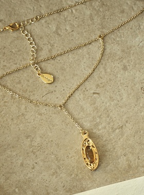 缪斯之瞳｜vintage复古琥珀项链