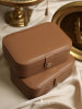 High-end retro brown jewelry box