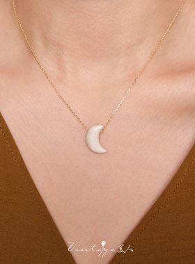 Moonquake法式高级感月亮项链