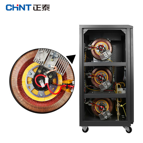 正泰三相稳压器380v大功率全自动工业SBW电源升压补偿式增压30kw1 - 图1