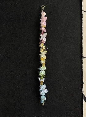「夏日彩虹」新款彩色水晶花朵编绳手链新中式精致轻奢蝴蝶手饰女