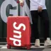 Net màu đỏ khung nhôm hành lý nữ vali 24 inch nam phổ biến bánh xe đẩy trường hợp 26 inch mật khẩu sinh viên hành lý 2 - Va li Va li