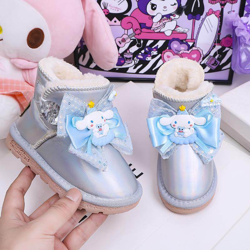 女童雪地靴2025新款冬季儿童公主靴子加绒加厚棉鞋女孩雪地棉防水,淘宝优惠券,粉丝福利购,淘宝优惠卷